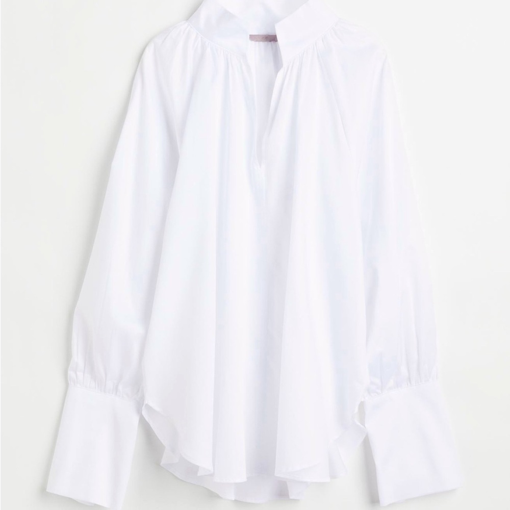 H & M Relaxed-fit blouse cotton poplin